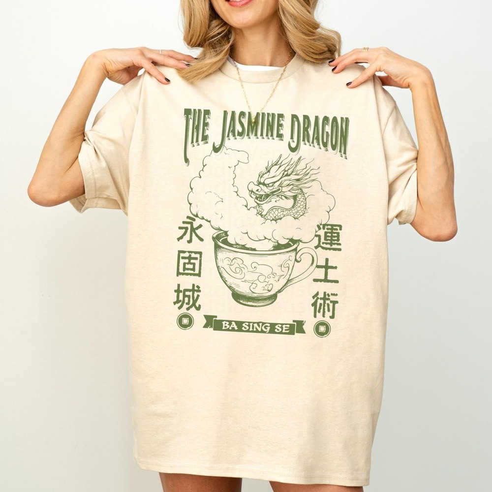 Atla Jasmine Dragon Tea Shop Shirt, Tea Lover Tee